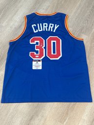 Steph Curry Autograghed Jersey  With COA!