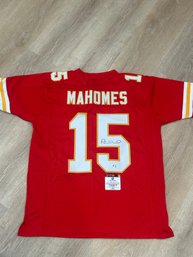 Patrick Mahomes Autograghed Jersey  With COA!