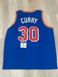 Steph Curry Autograghed Jersey  With COA!