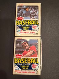 1983 Fleer Cello Baseball Card Pack Lot Of 2