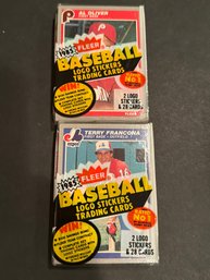 1985 Fleer Cello Pack Lot Of 2