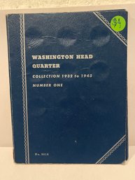 Vintage Whitman Coin Collection Book Washington Head Quarter 1932 -1945 Number  #1