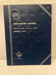Whitman Coin Album #9009 ~ Jefferson Nickel Collection 1938 - 1961