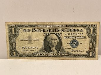1957 Silver Certificate*STAR NOTE* *BLUE SEAL*