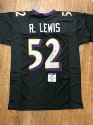Ray Lewis Autographed Jersey With COA
