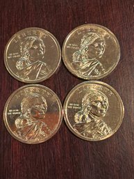 2013 D Sacagawea Dollar Coin Lot Of 4. BU