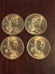 2014 D Sacagawea Dollar Coin Lot Of 4. BU