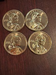 2016 D Sacagawea Dollar Coin Lot Of 4. BU