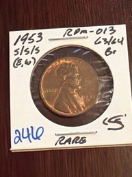1953 S Wheat Penny RPM