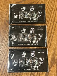 Lot Of (3) KISS Alive 2001 Collector Card Packs