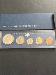 1966 UNITED STATES Special Mint Set SMS In Mint Box 5 COINS W/ Silver Kennedy