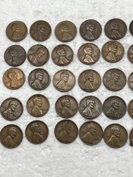 Wheat Pennies - 50 Coins - 1920s And Up