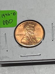 BU 1996 LINCOLN CENT DDO VARIETY