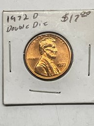 1972 Doubled Die Lincoln Cent - BU