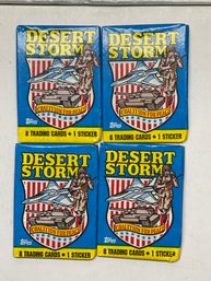 Desert Storm Trading Cards Lot Of 4
