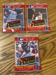 1984 Donruss Action All Stars Lot Of (3) Unopened Packs.