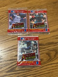1984 Donruss Action All Stars Lot Of (3) Unopened Packs.