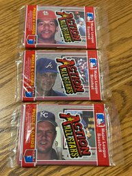 1983 Donruss Action All Stars Lot Of (3) Unopened Packs.