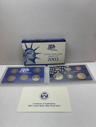 2003 Clad Proof Set U.S. Mint Original Government Packaging OGP COA