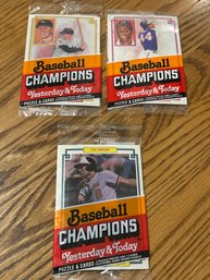 1984 Donruss Baseball ChampionsLot Of (3) Unopened Packs.