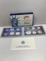 2004 Clad Proof Set U.S. Mint Original Government Packaging OGP COA