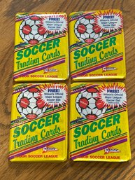 Lot Of (4) 1990/91 Major Soccer League Pacific Unopened Packs