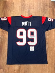 J J Watt Autographed Jersey With COA