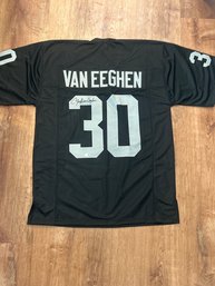 Mark Van Eeghan Raiders Autographed Jersey With COA