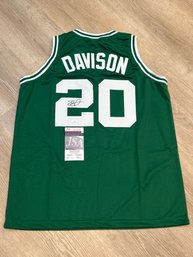 JD Davison Autographed Jersey With JSA COA!