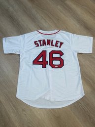 Bob Stanley Autographed Jersey With JSA COA