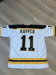 Steve Kasper Bruins Autographed  Jersey With COA
