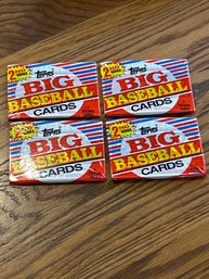 1988 Topps BIG Baseball Cards Series 2 Unopened Packs Lot Of (4)