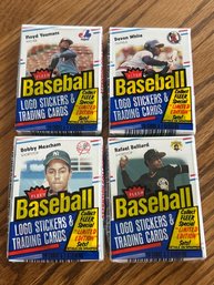 1988 Fleer Cello Packs Unopened Lot Of (4)