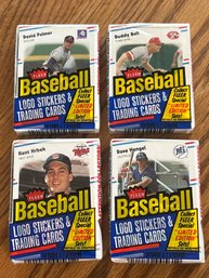 1988 Fleer Cello Packs Unopened Lot Of (4)