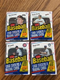 1988 Fleer Cello Packs Unopened Lot Of (4)
