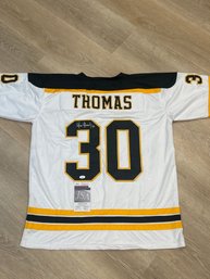 Tim Thomas Autographed Jersey With JSA COA!