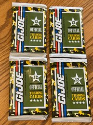 1991 G.I. Joe Trading Cards Unopened Packs Lot Of (4)