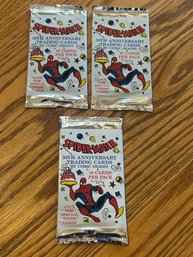 1992 Spider-Man 30th Anniversary Trading Cards Unopened Packs Lot Of (3)