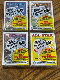 1988 Topps Cello Pack Lot Of 4