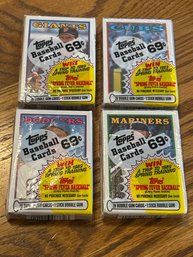1988 Topps Cello Pack Lot Of 4