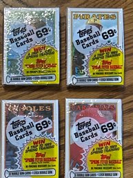 1988 Topps Cello Pack Lot Of 4