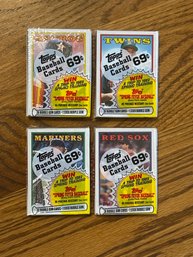 1988 Topps Cello Pack Lot Of 4