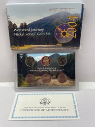 2004 United States Mint Westward Journey Nickel  Series Coin Set W/ Box  COA