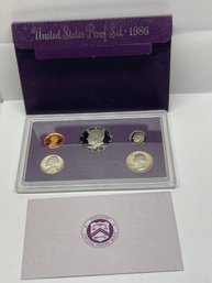 1986-S Proof Set United States US Mint
