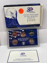 State Quarters Proof Set United States US Mint - 1999