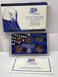 State Quarters Proof Set United States US Mint - 2001