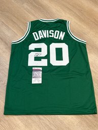 JD Davison Autographed Jersey With JSA COA!