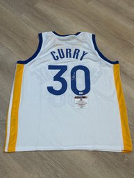 Steph Curry Autograghed Jersey  With COA!