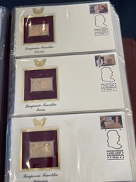 Golden Replicas Of United States Stamps 22kt Gold - Lot Of 6