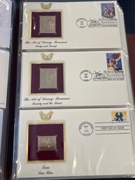 Golden Replicas Of United States Stamps 22kt Gold - Lot Of 6